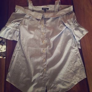 Short sleeve striped top